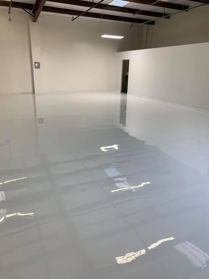 Two coat garage epoxy