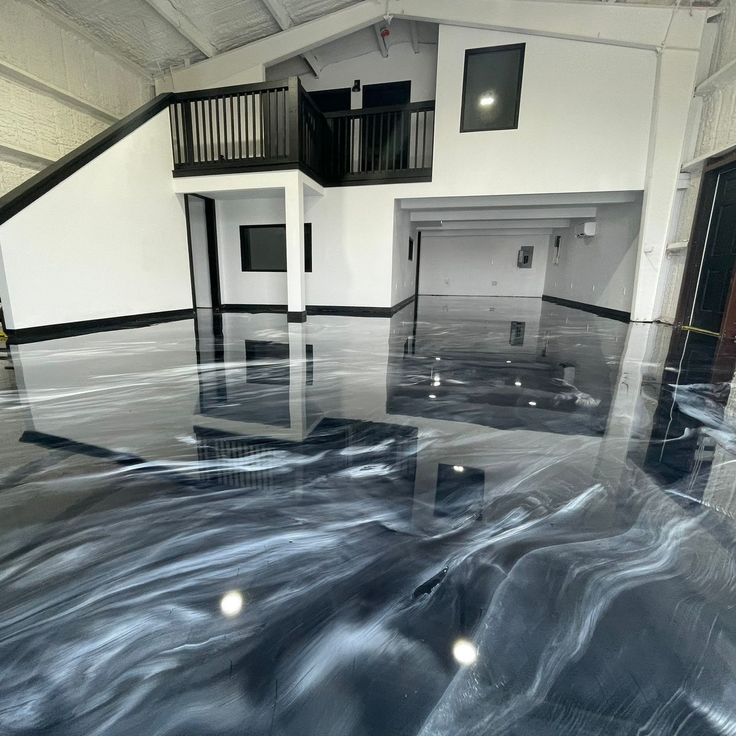 Metallic epoxy floor